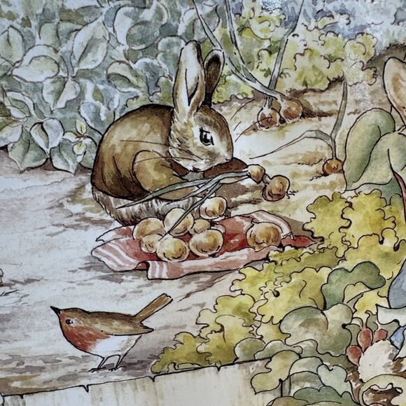 Pottery Barn Kids Placemat Beatrix Potter Peter Rabbit Single Cork Back - Picture 10 of 13